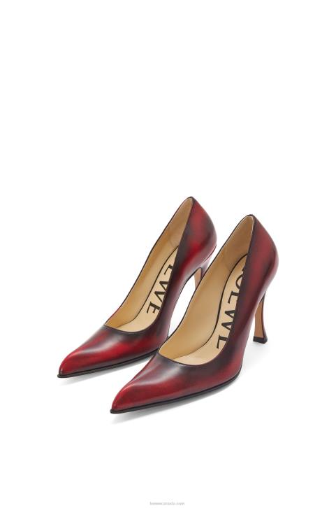 Loewe Comic classic pump in calfskin 688V750 Women Anthurium Red/Black