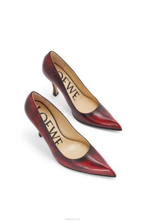 Loewe Comic classic pump in calfskin 688V750 Women Anthurium Red/Black