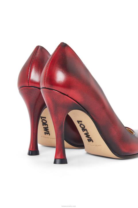 Loewe Comic classic pump in calfskin 688V750 Women Anthurium Red/Black