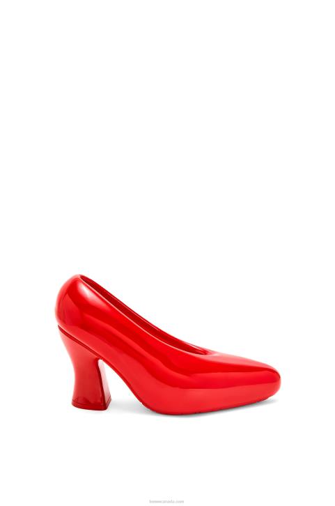 Loewe Comic lacquered foam pump in light foam rubber 688V733 Women Shiny Red
