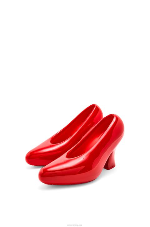 Loewe Comic lacquered foam pump in light foam rubber 688V733 Women Shiny Red