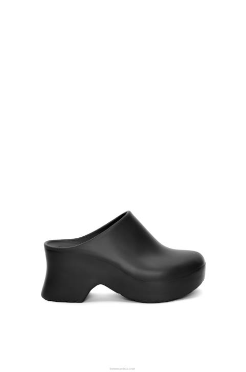 Loewe Terra foam clog in light foam rubber 688V744 Women Black