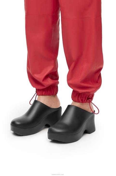 Loewe Terra foam clog in light foam rubber 688V744 Women Black