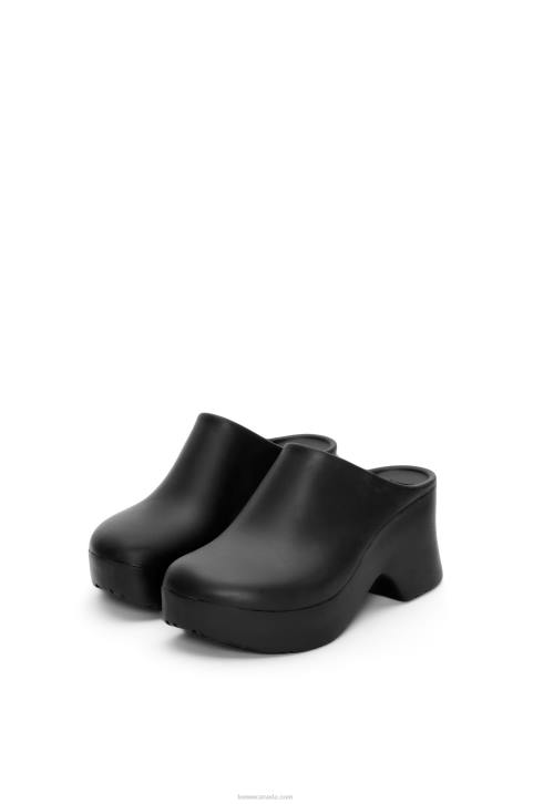 Loewe Terra foam clog in light foam rubber 688V744 Women Black