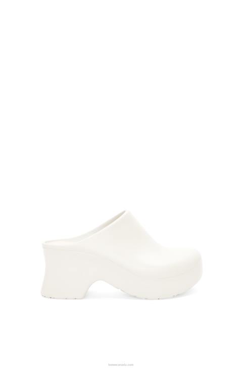 Loewe Terra foam clog in light foam rubber 688V748 Women White