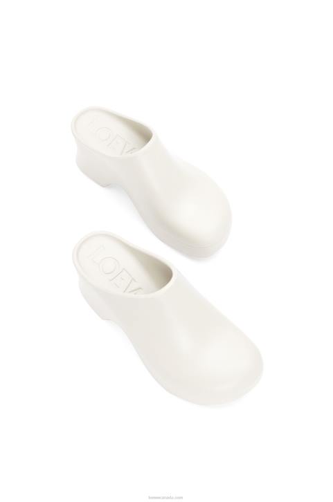 Loewe Terra foam clog in light foam rubber 688V748 Women White