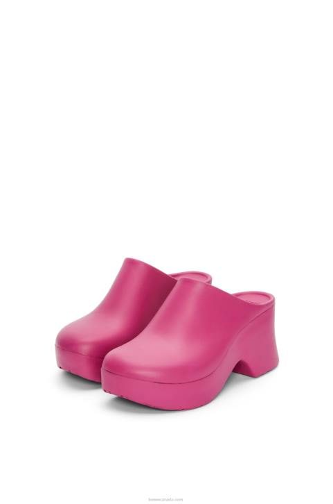 Loewe Terra foam clog in light foam rubber 688V752 Women Pink Hortensia