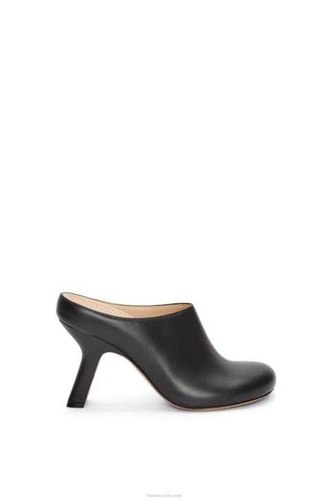 Loewe Terra heel clog in calfskin 688V740 Women Black
