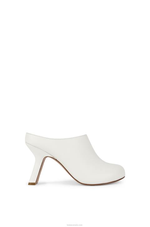 Loewe Terra heel clog in calfskin 688V742 Women White