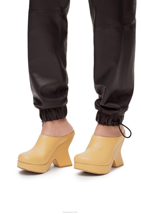 Loewe Terra wedge clog in calfskin 688V745 Women Medium Concealer