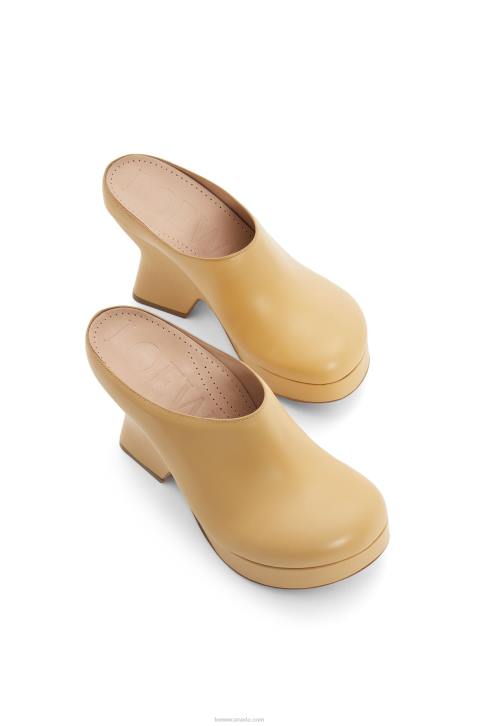 Loewe Terra wedge clog in calfskin 688V745 Women Medium Concealer