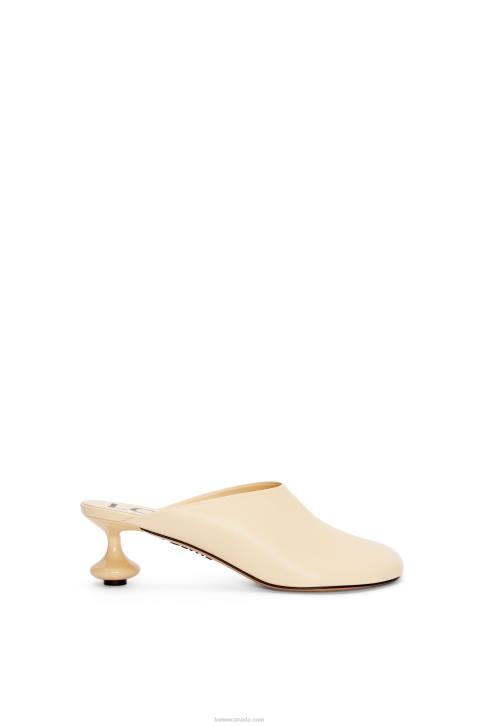 Loewe Toy mule in goatskin 688V725 Women Oat Milk