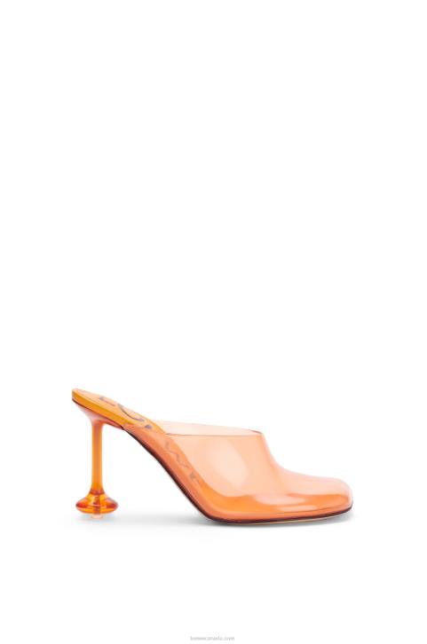 Loewe Toy mule in transparent material 688V766 Women Transparent Orange