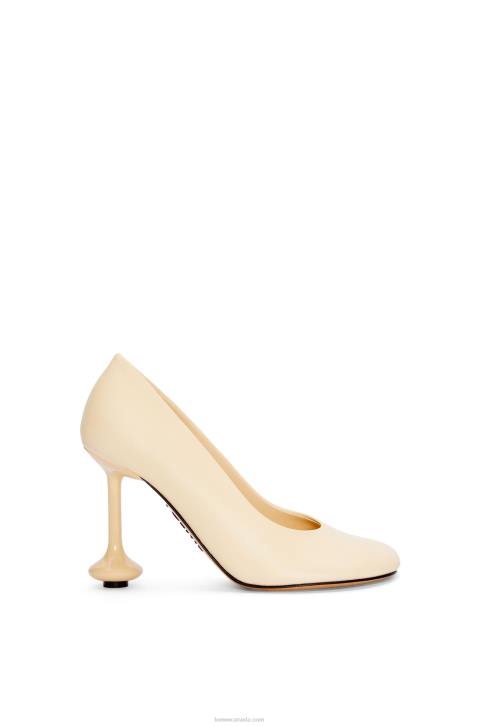 Loewe Toy pump in goatskin 688V727 Women Oat Milk