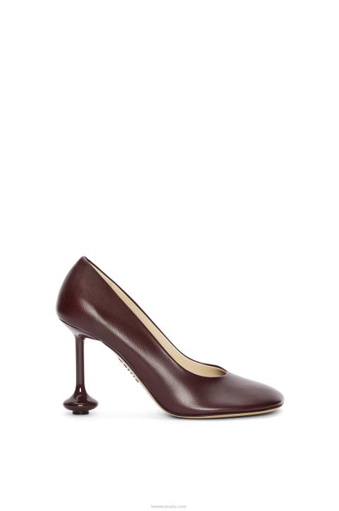 Loewe Toy pump in goatskin 688V730 Women Burgundy