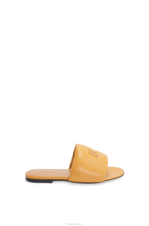 Loewe Anagram padded slide in lambskin 688V684 Women Desert