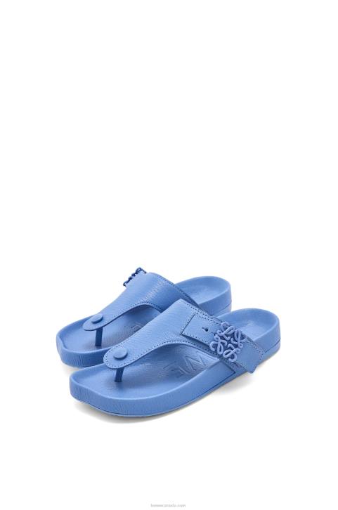 Loewe Ease toe post sandal in goatskin 688V680 Women Light Denim