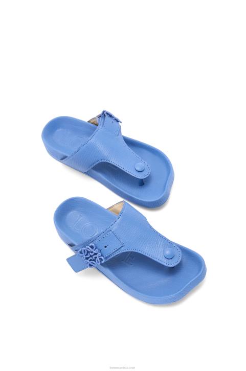 Loewe Ease toe post sandal in goatskin 688V680 Women Light Denim