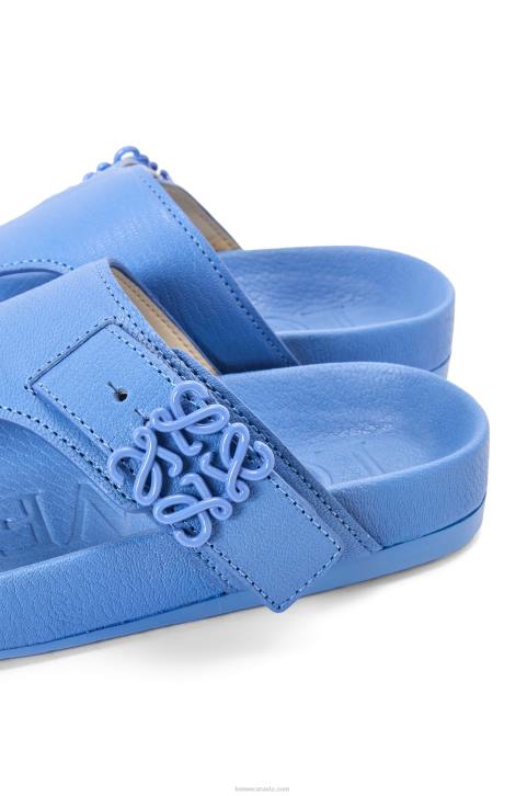 Loewe Ease toe post sandal in goatskin 688V680 Women Light Denim