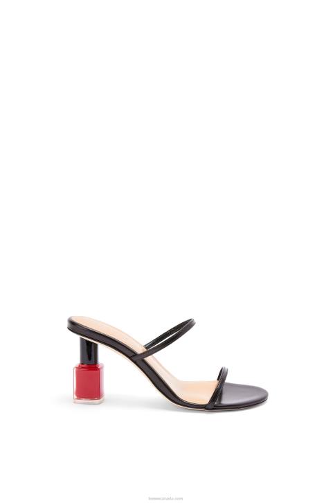 Loewe Nail polish sandal in goatskin 688V709 Women Black