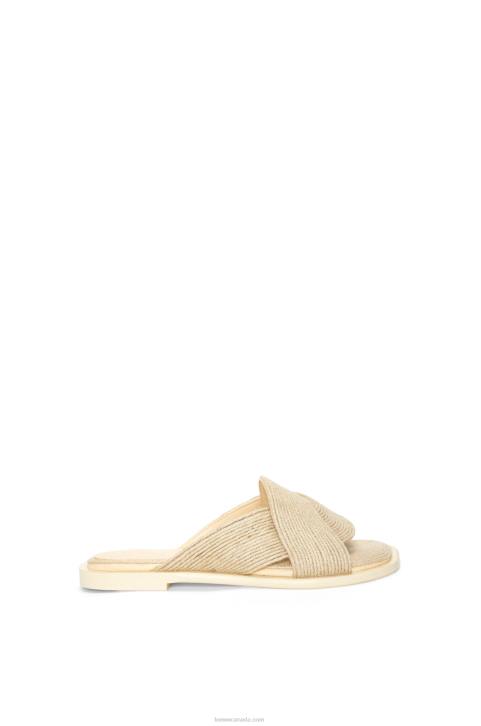 Loewe Petal slide in jute 688V698 Women Natural