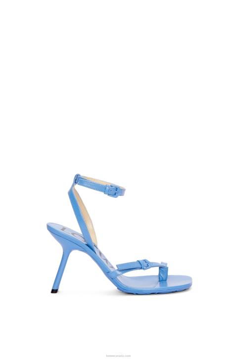 Loewe Petal stiletto sandal in lambskin 688V672 Women Light Denim