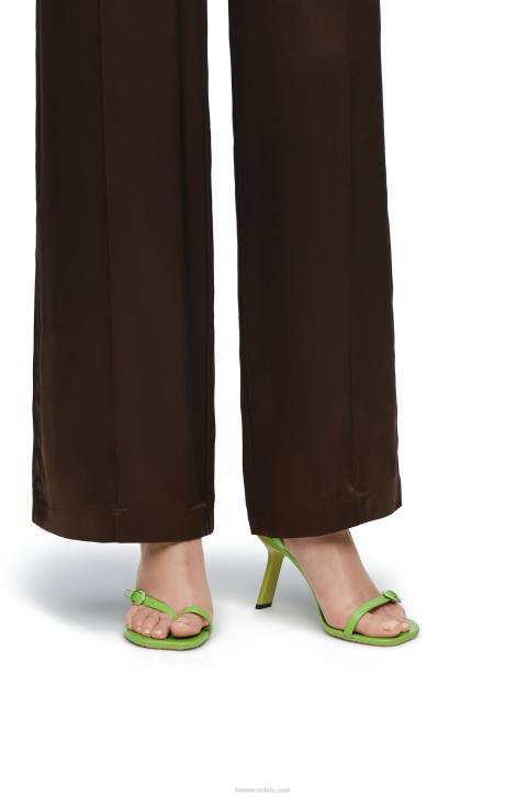 Loewe Petal stiletto sandal in lambskin 688V673 Women Matcha Latte