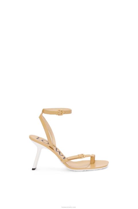 Loewe Petal stiletto sandal in lambskin 688V676 Women Medium Concealer