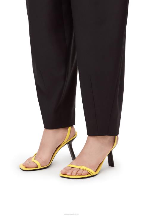 Loewe Petal stiletto sandal in lambskin 688V678 Women Acacia Yellow