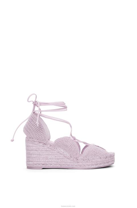 Loewe Solar wedge espadrille in jute 688V701 Women Lavander