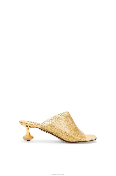 Loewe Toy slide in transparent material 688V691 Women Transparent/Gold