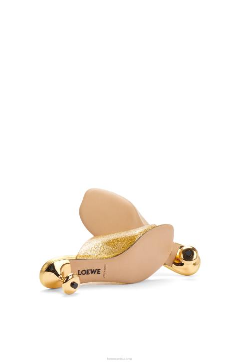 Loewe Toy slide in transparent material 688V691 Women Transparent/Gold