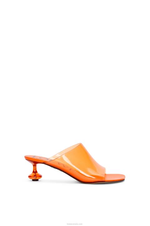 Loewe Toy slide in transparent material 688V693 Women Transparent Orange