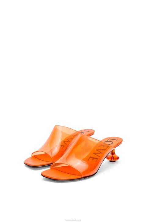 Loewe Toy slide in transparent material 688V693 Women Transparent Orange