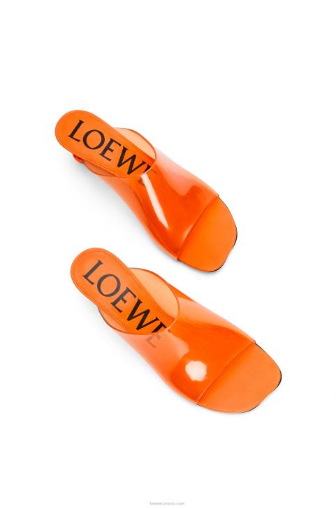 Loewe Toy slide in transparent material 688V693 Women Transparent Orange