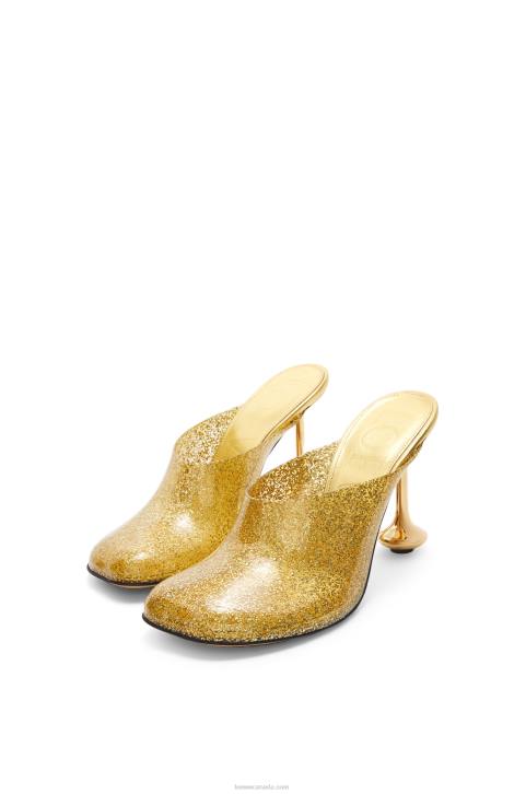 Loewe Toy slide in transparent material 688V694 Women Transparent/Gold