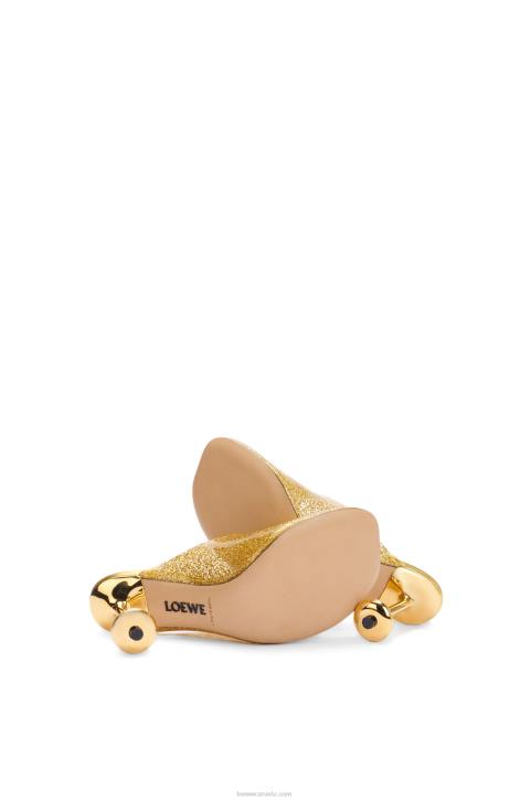 Loewe Toy slide in transparent material 688V694 Women Transparent/Gold