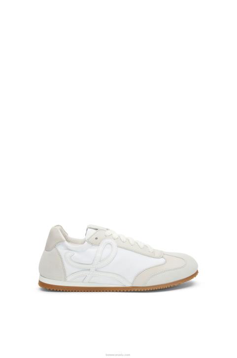 Loewe Ballet Runner in nylon and calfskin 688V657 Women White/Off-white