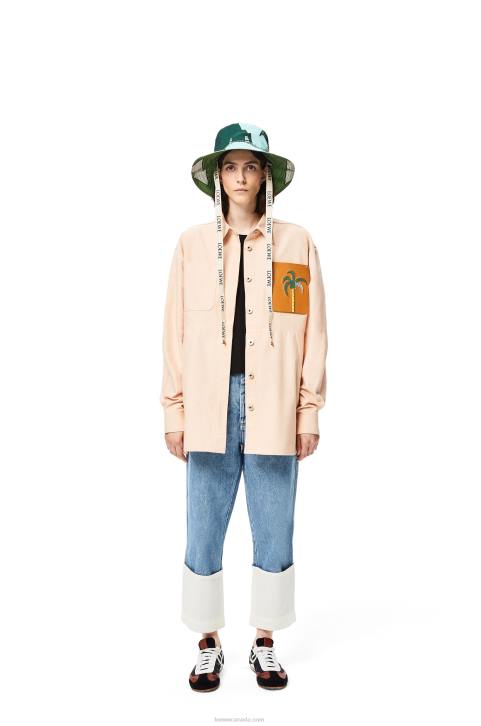 Loewe Ballet runner in nylon and calfskin 688V668 Women Black/White