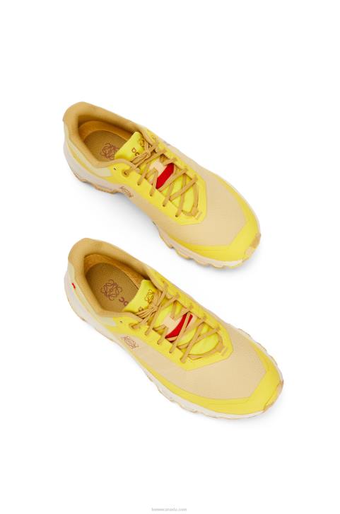 Loewe Cloudventure running shoe in nylon 688V634 Women Pale Yellow