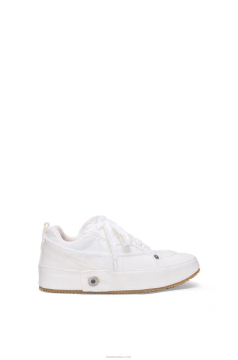 Loewe Deconstructed sneaker in denim 688V660 Women Soft White
