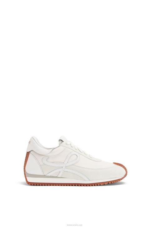 Loewe Flow Runner in lambskin and calfskin 688V645 Women Soft White