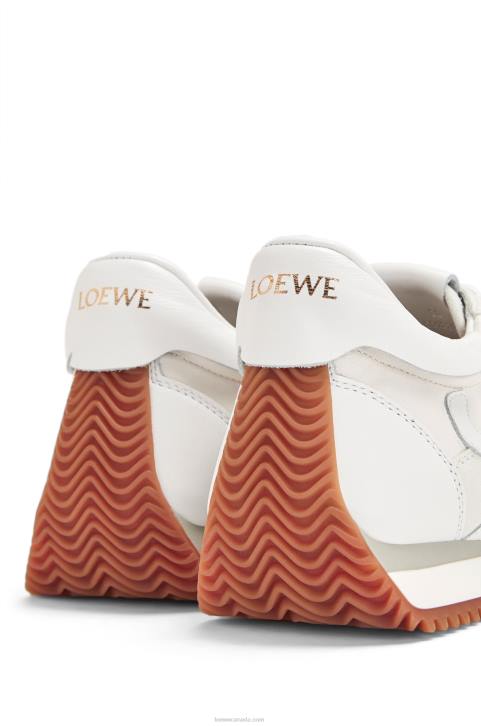 Loewe Flow Runner in lambskin and calfskin 688V645 Women Soft White
