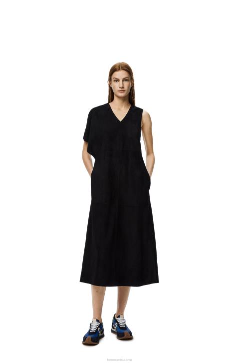 Loewe Flow runner in nylon and suede 688V653 Women Royal Blue/Navy