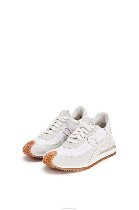 Loewe Flow runner in suede and nylon 688V643 Women White