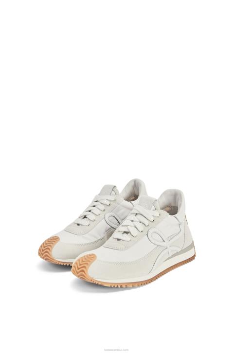 Loewe Flow runner in suede and nylon 688V643 Women White